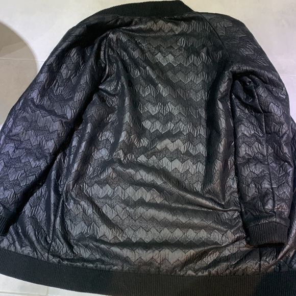 💲2️⃣5️⃣🎉HP🎉Anthropologie Numph Chevron Pattern Maxi Lengh Bomber Jacket - Picture 10 of 13